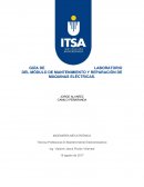 GUÍA DE LABORATORIO DEL MÓDULO DE MANTENIMIENTO Y REPARACIÓN DE MÁQUINAS ELÉCTRICAS