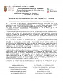 PROGRAMA NACIONAL DE PROTECCION CIVIL Y EMERGENCIA ESCOLAR