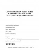 La construcción de los roles sociales en el programa televisivo de Gran Hermano 17