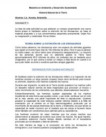 DINOSAURIOS. TEORÍA SOBRE LA EXTINCIÓN DE LOS DINOSAURIOS. Página 1