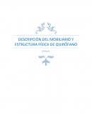 DESCRIPCIÓN DEL MOBILIARIO Y ESTRUCTURA FÍSICA DE QUIRÓFANO