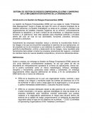 SISTEMA DE GESTION DE RIESGOS EMPRESARIALES (ERM) Y BARRERAS EN LA IMPLEMENTACION DENTRO DE LA ORGANIZACION