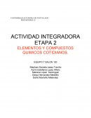 ETAPA 2 ELEMENTOS Y COMPUESTOS QUIMICOS COTIDIANOS