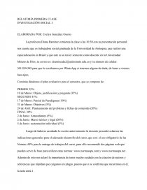 Como hacer una relatoria en clase. Página 1
