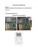 Medidas de Voltaje y Corriente Directas en un Circuito Eléctrico