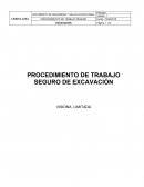 PROCEDIMIENTO DE TRABAJO SEGURO DE EXCAVACIÓN