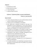 Conferencia: “Calentamiento Global: un proyecto interdisciplinario”