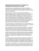 ORGANIZACIONES ENCARGADAS DE ATENDER LOS PROBLEMAS DE VIOLENCIA EN LOS NIÑOS