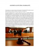 AUDIENCIA JUICIO ORAL GUANAJUATO