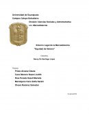 Entorno Legal de la Mercadotecnia “Equidad de Género”