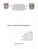 COSTEO Y CONTROL DE COSTOS INDIRECTOS