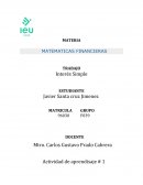 MATEMATICAS FINANCIERAS Interes simple