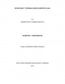 DEFINICIONES Y TEOREMAS SOBRE GEOMETRÍA PLANA