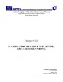 PLANIFICACIÓN EDUCATIVA EN EL SISTEMA EDUCATIVO BOLIVARIANO