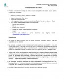 Consideraciones del Curso