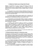 Un Modelo de Gestión para la Supervisión Escolar