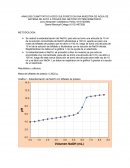 ANALISIS CUANTITATIVO ACIDO SULFURICO EN UNA MUESTRA DE AGUA DE BATERIA DE AUTO A TRAVES DEL METODO POTENCIOMETRICO