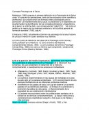 Concepto Psicología de la Salud