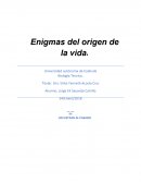 Enigmas del origen de la vida