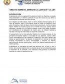 ENSAYO SOBRE EL DERECHO LA JUSTICIA Y LA LEY INTRODUCCIÓN