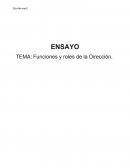 Ensayo: Funciones y Roles de la Direccion