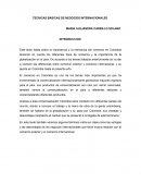 TECNICAS BÁSICAS DE NEGOCIOS INTERNACIONALES