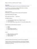 Notas. Derecho Individual del Trabajo