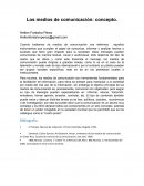 Los medios de comunicación: concepto