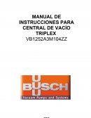 MANUAL DE INSTRUCCIONES PARA CENTRAL DE VACÍO TRIPLEX