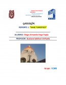 REPORTE 1: “VIAJE TURISTICO”