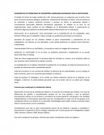 DIAGNÓSTICO DE PROBLEMAS DE DESEMPEÑO LABORALRELACIONADOS CON LA MOTIVACIÓN. Página 1
