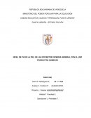 NIVEL DE PH EN LA PIEL DE LAS DOCENTES DE MEDIA GENERAL CON EL USO PRODUCTOS QUÍMICOS