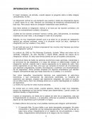 INTEGRACION VERTICAL ¿Cuáles son las razones correctas?