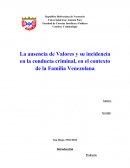 Los valores y la criminalidad