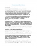 Presentación electrónica