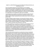 Importancia de los factores de produccion en las empresas de hoy