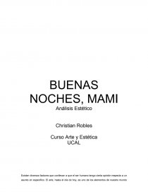 Como se da el Análisis buenas noches mama - Documentos de Investigación - diegoof Como se da el Análisis buenas noches mama - Documentos de Investigación - diegoof