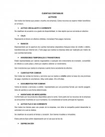 CUENTAS CONTABLES ACTIVOS. Página 1