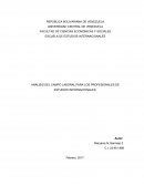PRESEMINARIO- ANÁLISIS DEL CAMPO LABORAL PARA LOS PROFESIONALES DE ESTUDIOS INTERNACIONALES.