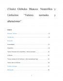 Glóbulos Blancos: Neutrófilos y Linfocitos “Valores normales y alteraciones”