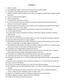Cuestionario de Biología 2