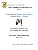 Relación que existe entre las ciencias sociales, la investigación social y la sociedad