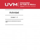 Unidad 1-6 Arquitectura de la administración de base de datos