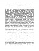 EL CONSTRUCTIVISMO DESDE LA OPTICA DE LA IED ENRIQUE OLAYA HERRERA.