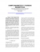 CAMPO MAGNETICO Y FUERZAS MAGNETICAS