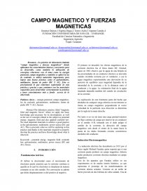 CAMPO MAGNETICO Y FUERZAS MAGNETICAS. Página 1