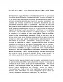 La nueva Teoria de la sociologia impuesto por karl marx.