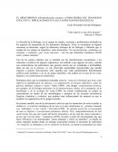 COMO MODELO DE TRANSICION EVOLUTIVA : IMPLICACIONES EN LAS