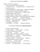 EVALUACION DEL PRIMER BLOQUE HISTORIA