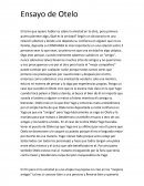 Ensayo de la obra literaria "Otelo"